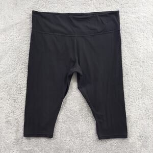 Athleta Elation Capri High Rise Size 3X Black Stretch Athletic Athleisure